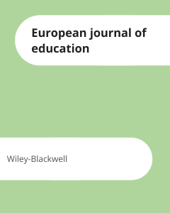 Cover European journal of education