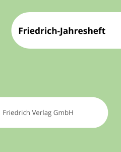 Cover Friedrich-Jahresheft