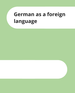 Cover German as a foreign language