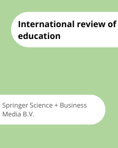Cover International review of education