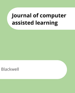 Cover Journal of computer assisted learning