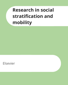 Cover Research in social stratification and mobility