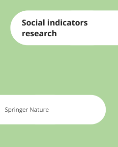 Cover Social indicators research