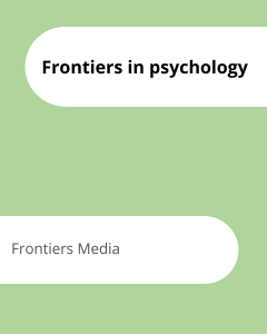 Cover Frontiers in psychology