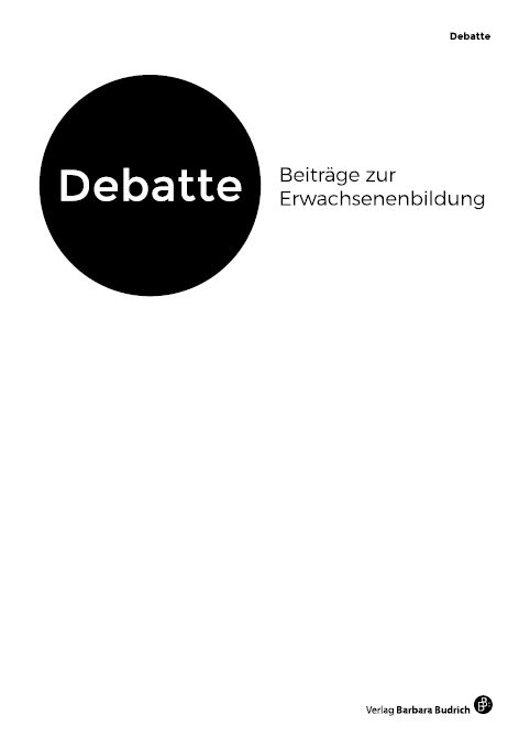 Cover Debatte : Beiträge zur Erwachsenenbildung