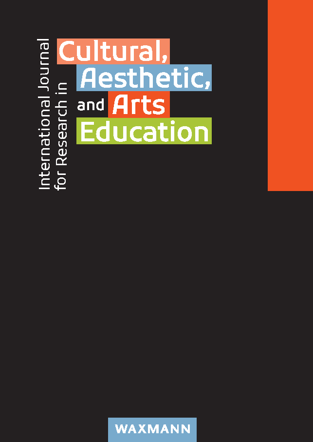 Cover International journal for research in cultural, aesthetic, and arts education